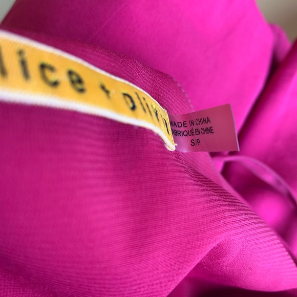 Alice and Olivia magenta spaghetti strap dress S - Picture 5 of 8